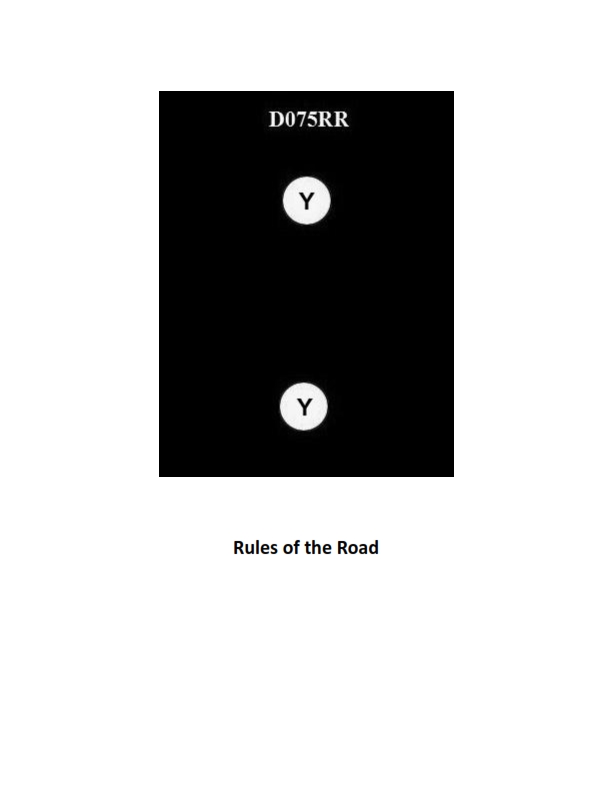 Rules of the Road Question 6 diagram